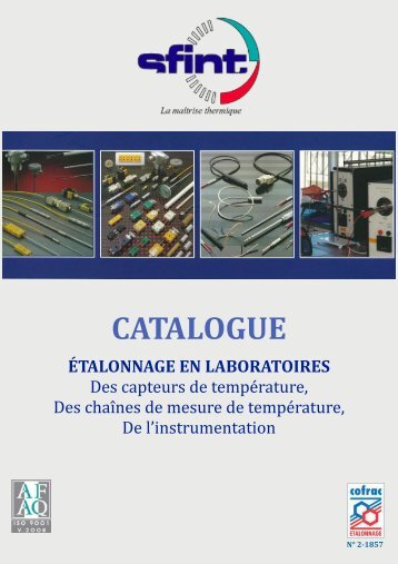 Métrologie.pdf - SFINT : La maîtrise thermique