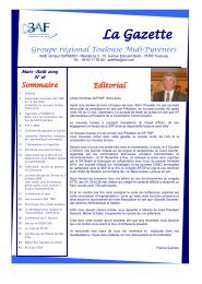 Télécharger la Gazette n°16 en pdf - 3AF Toulouse Midi-Pyrénées