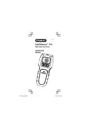 109F Manual (B/E/F) - Stanley