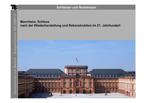 Schlösser und Residenzen Renaissance und Barock – B ...