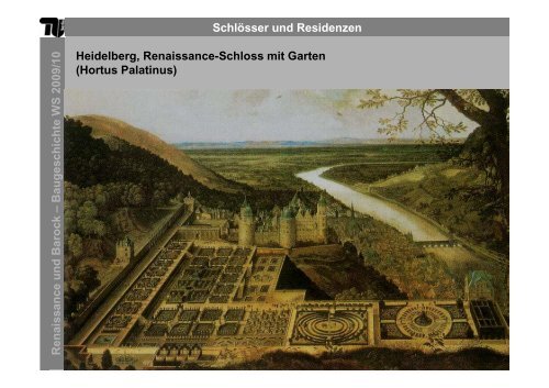 Schlösser und Residenzen Renaissance und Barock – B ...