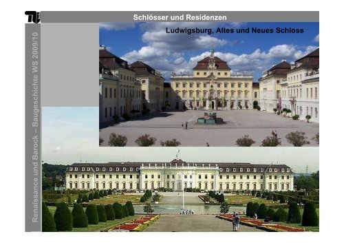 Schlösser und Residenzen Renaissance und Barock – B ...