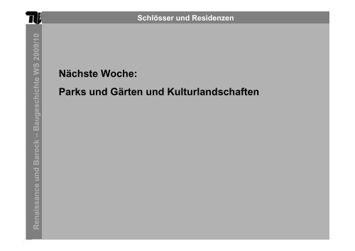 Schlösser und Residenzen Renaissance und Barock – B ...