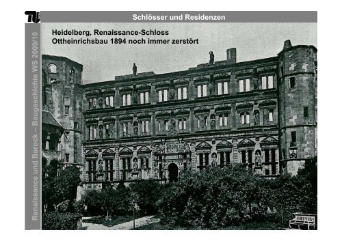 Schlösser und Residenzen Renaissance und Barock – B ...