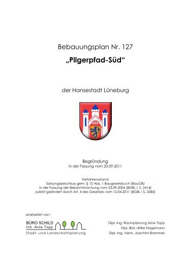 Begründung B-Plan - Pilgerpfad