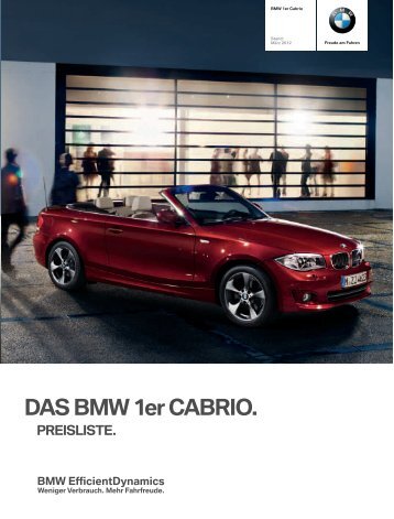 Preise 1er Cabrio - BMW Baum Automobile