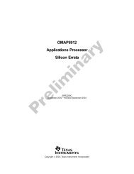 OMAP5912 Applications Processor Silicon Errata ... - Curtin University