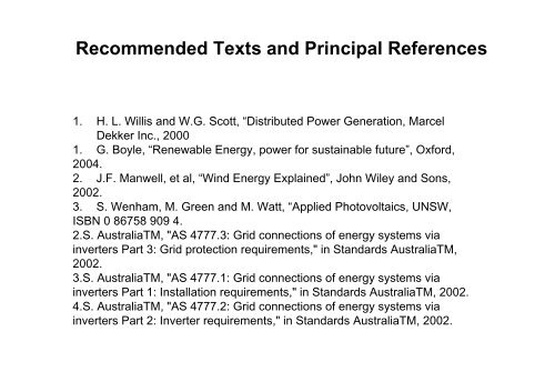 Overview Renewable Energy Systems 402 .pdf - Curtin University