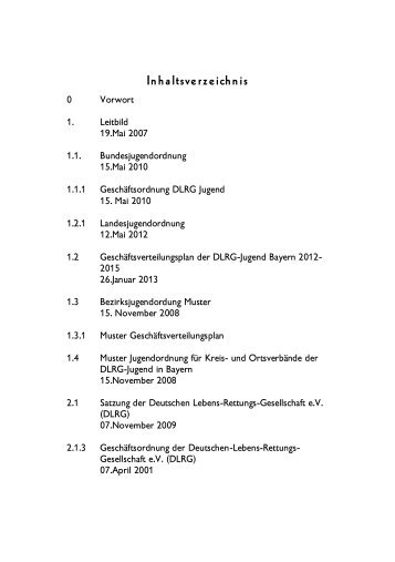 Sammelmappe Regularien-Ordner - DLRG-Jugend Bayern