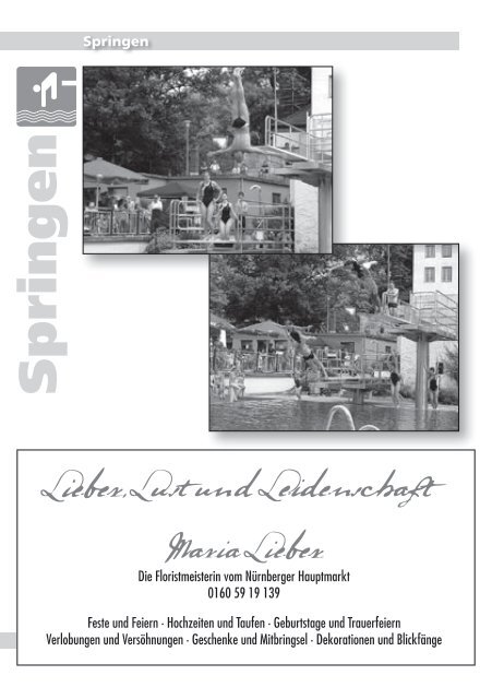 Das Magazin des Schwimmerbund Bayern 07 ... - SB Bayern 07 e.V.