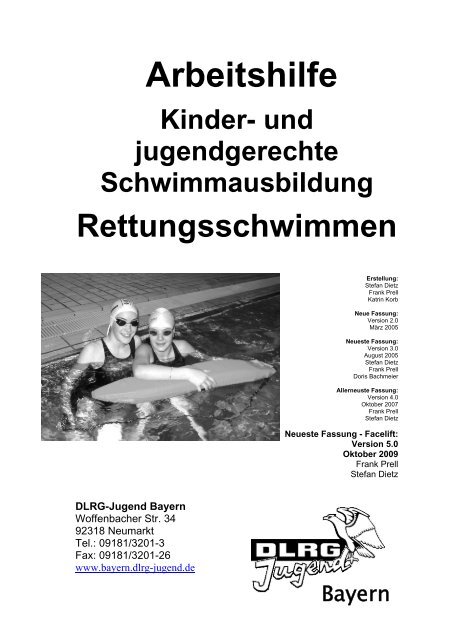Arbeitshilfe KJS 4 bis Dezember 2009 - DLRG-Jugend Bayern
