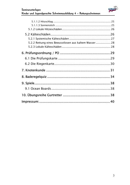 Arbeitshilfe KJS 4 bis Dezember 2009 - DLRG-Jugend Bayern