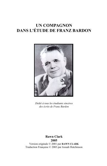 un compagnon dans l'étude de franz bardon - A Bardon Companion