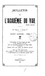 1925 - Académie du Var