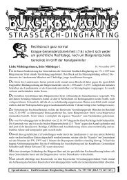 19. November 1997 - Bürgerbewegung Straßlach-Dingharting