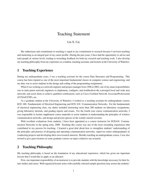 Teaching Statement University Of Waterloo teaching-statement-university-of-waterloo