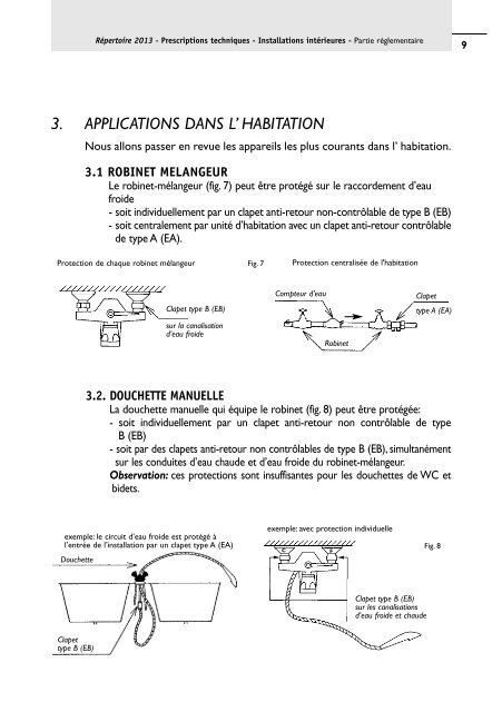 Prescriptions techniques - Installations intérieures - Belgaqua