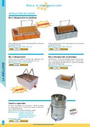 Catalogue Désoperculation - Thomas apiculture
