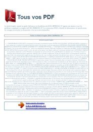 impressa x7 - TOUS VOS PDF: Manuel d'utilisation