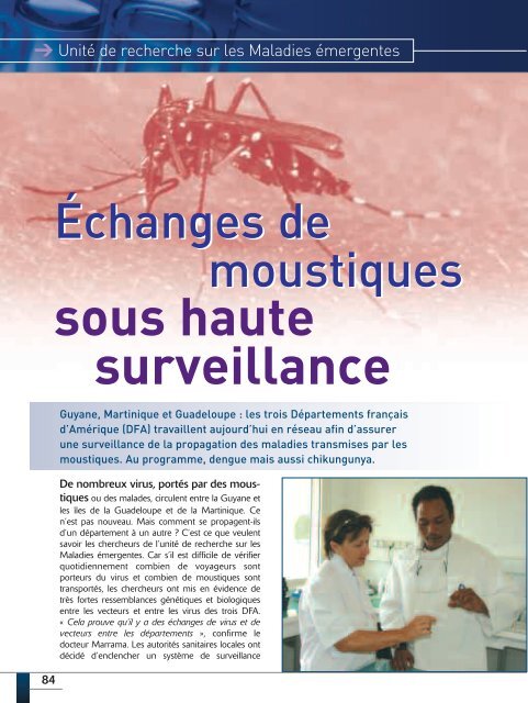 Plaquette de présentation - Institut Pasteur de Guadeloupe