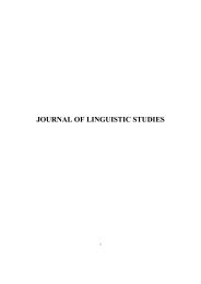 journal of linguistic studies