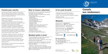 Q-CONSEILS AUX RANDONNEUR - Pralognan la Vanoise