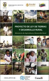 Proyecto de Ley de tierras y desarroLLo ruraL