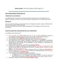 Rejets liquides : Cahier des charges de LYDEC