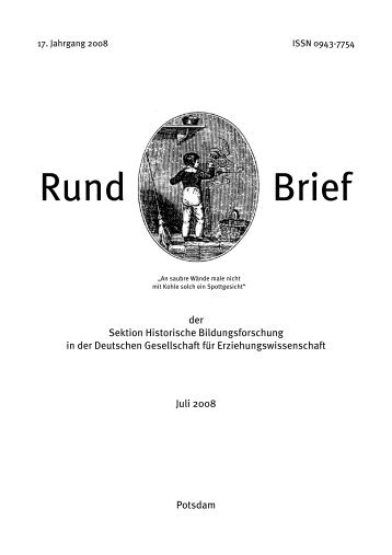 Rund Brief - Deutsche Gesellschaft für Erziehungswissenschaft