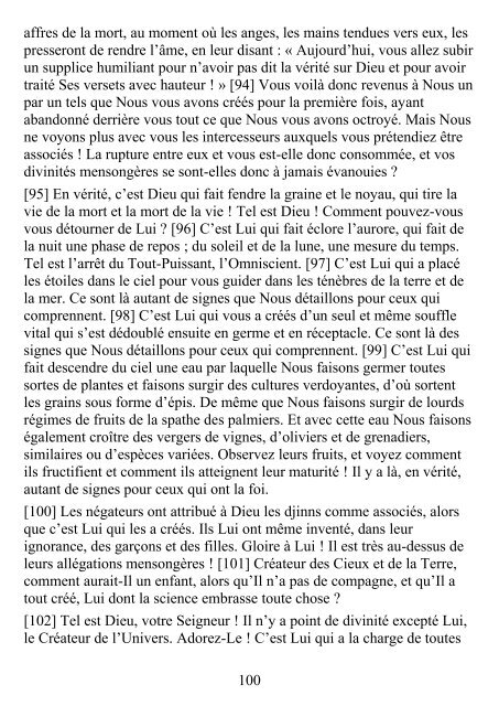 Lecture en ligne (version pdf) - Le Noble Coran