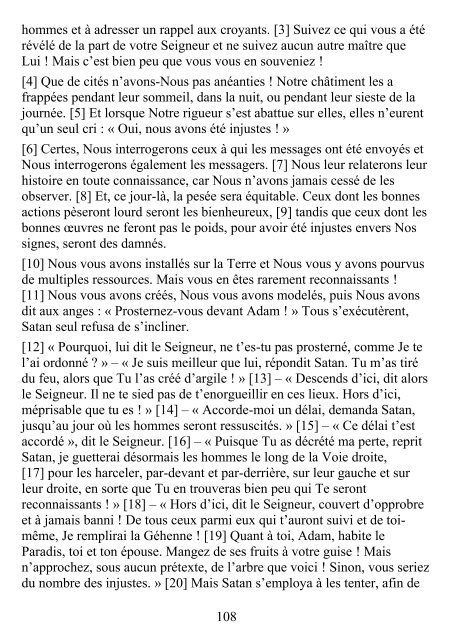 Lecture en ligne (version pdf) - Le Noble Coran