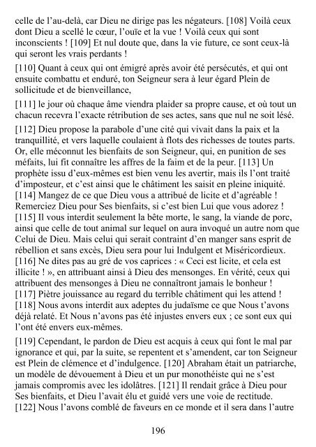 Lecture en ligne (version pdf) - Le Noble Coran