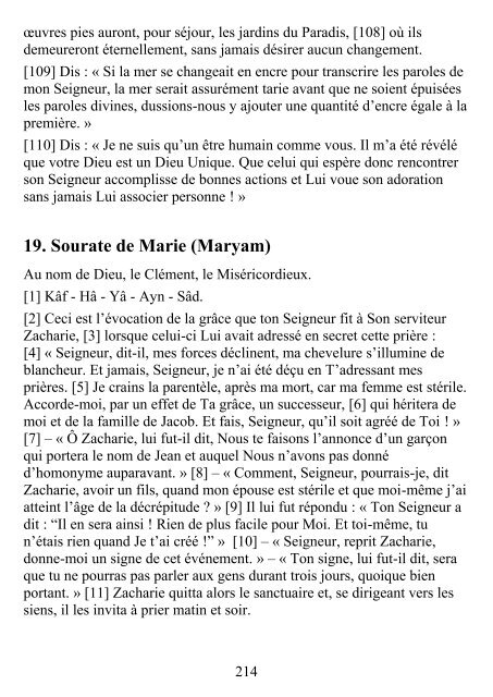 Lecture en ligne (version pdf) - Le Noble Coran