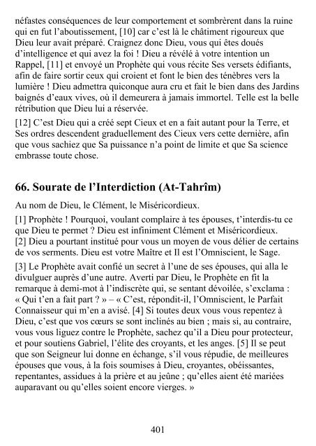 Lecture en ligne (version pdf) - Le Noble Coran