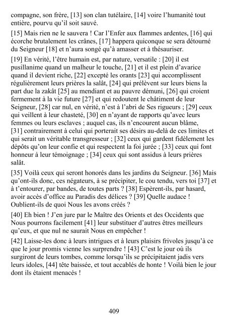 Lecture en ligne (version pdf) - Le Noble Coran