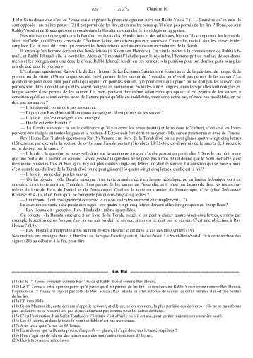 שבת כלכתבי Chapitre 16 115b Si tu disais que c'est ce ... - RavHai