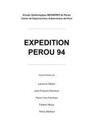 EXPEDITION PEROU 94 - GSBM