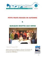 petits fruits rouges en automne & quelques recettes ... - CPIE Béarn