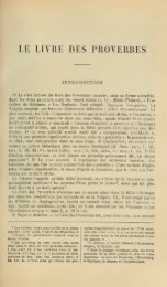 Les Proverbes - Catechisme.org