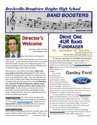 2012-09 Band Boosters Newsletter - Brecksville-Broadview Heights ...