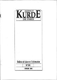 Bulletin de liaison et d'information - Institut kurde de Paris