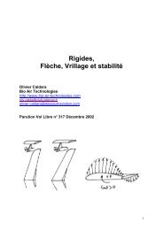 Rigides : Flèche, vrillage et stabilité - Bio-Air-Technologies