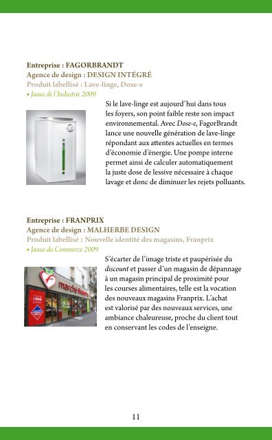 Fiche désignation écodesign Janus - Diedre Design