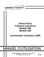 C2000 Wendy's Manual-translated version FR.p65 - Henny Penny ...