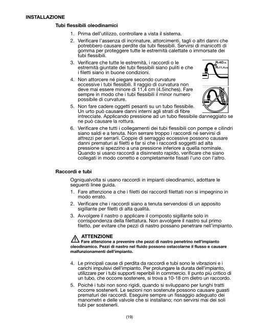 Instruction Sheet Hydraulic Hose / Fittings - Enerpac