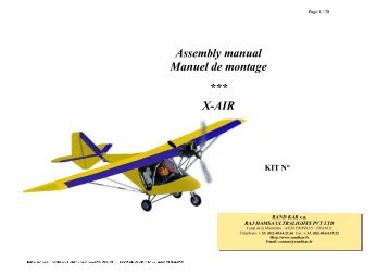 manuel xair 2006.pub - Raj Hamsa Ultralight