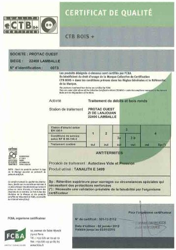 produit de traitement preventif usage professionnel - Protac Ouest