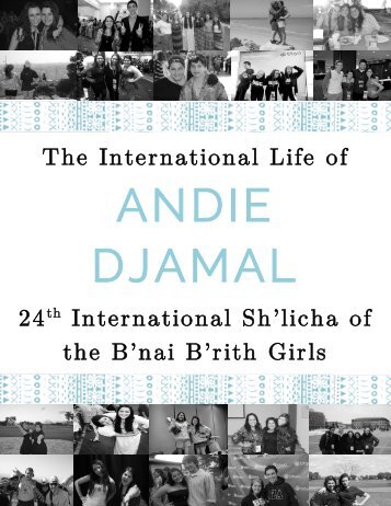 The International Life of 24th International Sh'licha of the B ... - BBYO