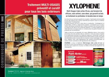 XYLOPHENE Multi-Usages garantit la pérennité des ... - Maisonbrico