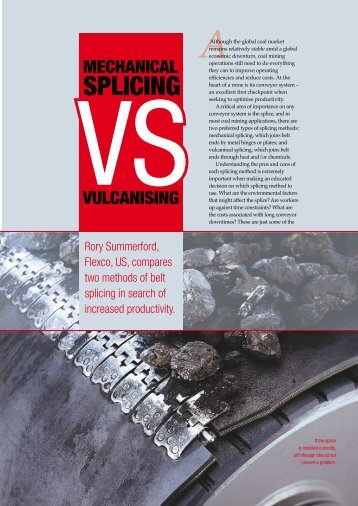 Mechanical Splicing Vs. Vulcanizing - Flexco